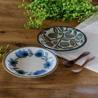 【Marusan Kondo】Clasico北歐經典復古風陶瓷餐盤16cm ‧ 花園