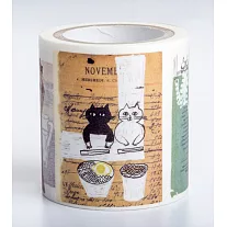 【獨家授權˙和紙膠帶】中西直子插畫「我是貓