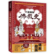 手繪圖解.佛教史：不可不知的88則經典佛學知識 ╳ 100幅趣味插畫，秒懂深奧佛學，離苦得樂不遠矣!