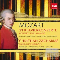 Mozart： 21 Klavierkonzerte / Konzerte fur 2 Klaviere / Christian Zacharias/Marie─Luise Hinrichs (9CD)