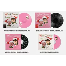 金泰亨 V (BTS) x BING CROSBY ─ WHITE CHRISTMAS SNOWFLAKE VINYL黑膠 (美國進口版)