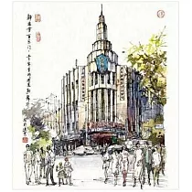 手繪上海經典建築