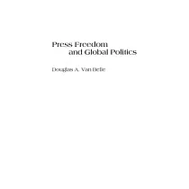 Press Freedom and Global Politics