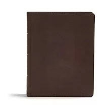 CSB Study Bible： Christian Standard Bible， Brown， Genuine Leather， Faithful and True