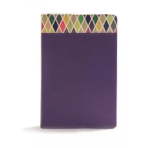 Rainbow Study Bible： Christian Standard Bible， Study Bible， Purple， Leathertouch