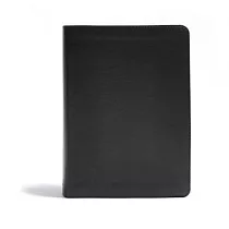 CSB He Reads Truth Bible， Black Leathertouch