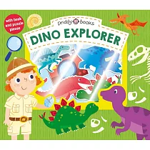 硬頁拼圖遊戲書：恐龍探險家(24*28公分大尺寸。學齡前)Let’s Pretend： Dino Explorer