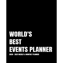 World’’s Best Events Planner： 2─Year 2020─ 2021 Productivity Journal Daily / Weekly Monthly Dated Calendar Year Goal Setting Planner Organizer Track