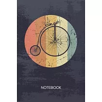 Bullet Dotted Journal： Bike Lover Notebook Dotted Grid a5 6x9 120 Pages ─ Oldschool Bicycle Planner Vintage Penny Farthing Diary Vintage Bike