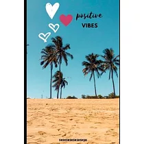 Sksksk： Vsco Journal， Lined Notebook Beach Design─ Positive Vibes + hydroflasks， beaches Trainers， Shell Necklace lover Paperb
