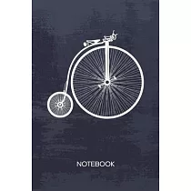 Bullet Dotted Journal： Bike Rider Notebook Dotted Grid a5 6x9 120 Pages ─ Vintage Bicycle Planner Penny─Farthing Diary Cycling Enthusiasts ─