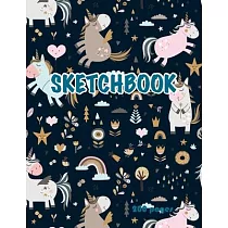 Sketchbook: A Cute Sloth Kawaii Sketchbook for Kids: 100 Pages of 8. 5 X11 Blank Paper for Drawing, Doodling Or Sketching