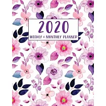 2020 Planner Weekly and Monthly： Pretty Cute Floral Schedule Organizer， Jan 1， 2020 to Dec 31， 2020， 8.5 x 11 Inches (21.59 x 27.94 cm)
