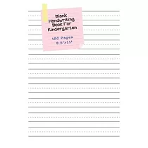 Blank Handwriting Book For Kindergarten ─ 150 pages 8.5" x 11"： Cursive Handwriting Books For Children