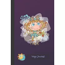 Virgo Journal： Planner and Brain Map Diary： Gift Astrology Zodiac Sun Sign Notebook