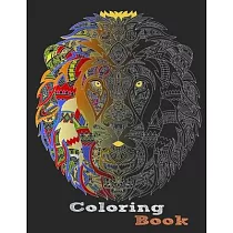 Adult Coloring Book: Stress Relieving Animal and Unicorn Designs