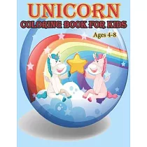 Unicorn coloring book for kids ages 4-8 US edition: Magical