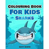 Colouring Book For Kids： Sharks