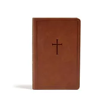 CSB Personal Size Bible， Brown Leathertouch
