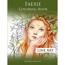 Faerie Coloring Book： Line Art