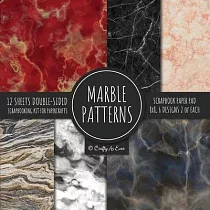 Marble Patterns Scrapbook Paper Pad 8x8 Scrapbooking Kit for Papercrafts， Cardmaking， Printmaking， DIY Crafts， Stationary Designs， Borders， Background