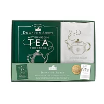 The Official Downton Abbey Afternoon Tea Cookbook Gift Set [Book ] Tea Towel]