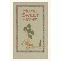 Vintage Journal Home Sweet Home， House and Trees