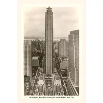 Vintage Journal RCA Building， Rockefeller Center， New York City