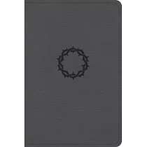 CSB Large Print Compact Reference Bible， Stone Leathertouch