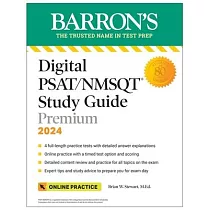 Digital Psat/NMSQT Study Guide Premium， 2024： 4 Practice Tests + Comprehensive Review + Online Practice