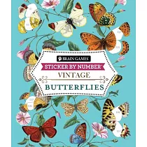 Brain Games ─ Sticker by Number ─ Vintage： Butterflies
