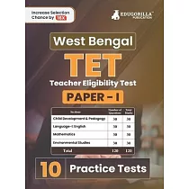 West Bengal TET (Teacher Eligibility Test) Paper 1 Book 2023 (English Edition) ─ 10 Practice Tests (1800 Solved Questions) with Free Access to Online