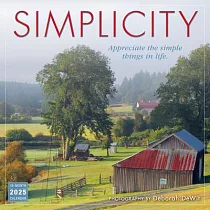 2025 Simplicity： Inspirations for a Simpler Life Wall Calendar