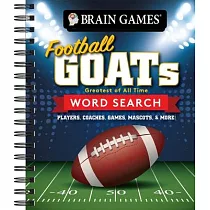 Brain Games ─ Football Goats Word Search： Players， Coaches， Games， Mascots， & More!