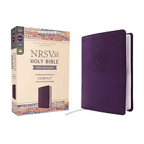 Nrsvue， Holy Bible with Apocrypha， Compact， Leathersoft， Purple， Comfort Print