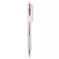 [MUJI 無印良品]透明管原子筆/0.7mm/紅