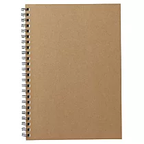 [MUJI 無印良品]植林木不易透色雙環筆記本(橫線)/A5.米