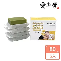 LHS 天然艾草肥皂 Natural Artemisia Indica Soap─80g*5入