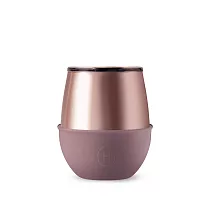 美國HYDY雙層隨行保溫杯_乾燥玫瑰─蜜粉金 240ml