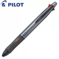 PILOT木質健握4+1多功能筆 灰