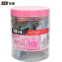 SDI彩色長尾夾51MM─1筒9入