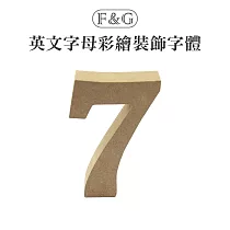 F&G 數字彩繪裝飾字體 FG712 ─ 數字7