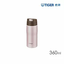 TIGER虎牌 304不鏽鋼環保杯_日本製超輕量霧面彈蓋保溫杯360ml(MJE─A036) 霧粉