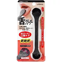 日本綠鐘匠之技專利矽膠潔齒刮舌苔潔棒( 黑色，L125mm ) G─2180