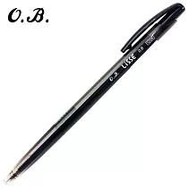(10支1包) O.B. #1206 中油筆 0.6 黑