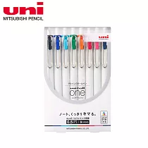 UNI─BALL ONE鋼珠筆 8色套組 0.5