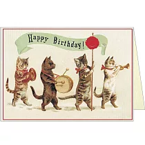 美國 Cavallini & Co. Greeting Cards 卡片/生日卡 _貓咪樂隊