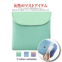 【Sayaka紗彌佳】日系馬卡龍甜美撞色女孩貼身萬用收納包 ─蘋果綠