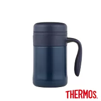 【THERMOS 膳魔師】不鏽鋼真空杯370ml 霧面藍(TCMG─372─MANV)