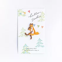 【 Hello Studio 你好工作室 】Fox Huchii 刺繡狐吉|刺繡燙片